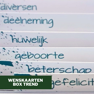 Wenskaarten (bedrijven)box Trend