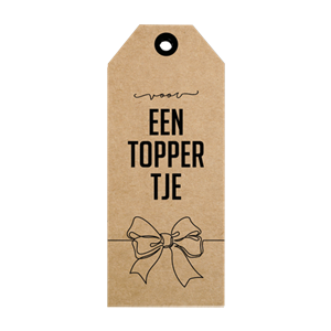 Voor een toppertje