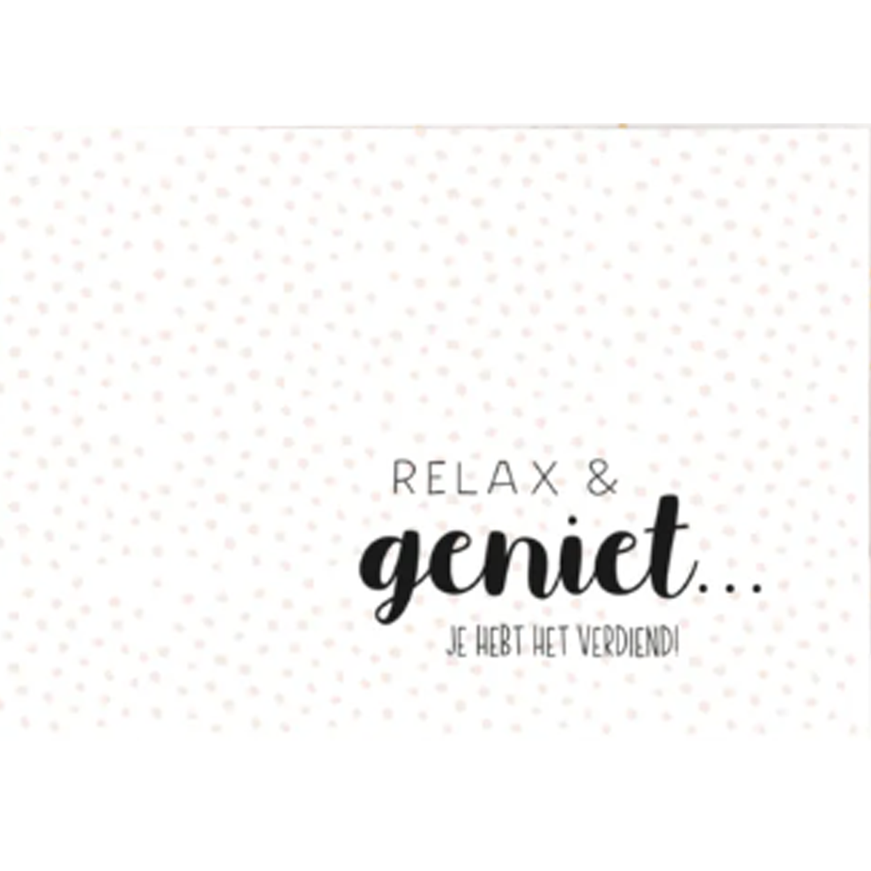 Relax geniet