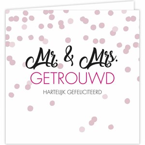 Mr & Mrs getrouwd 