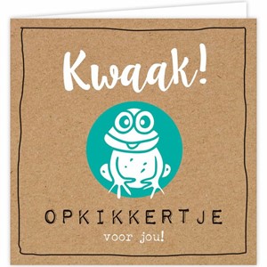 Kwaak, opkikkertje