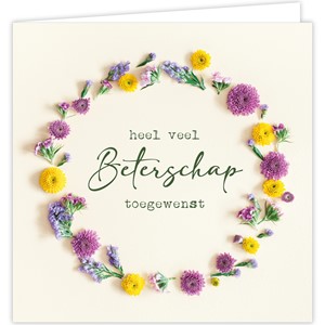 Heel veel Beterscap toegewenst
