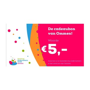 Ommer Cadeaubon 5 euro