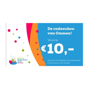 Ommer Cadeaubon 10 euro