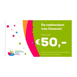 Ommer Cadeaubon 50 euro