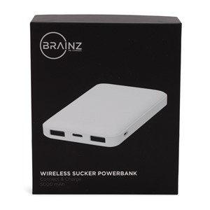 BRAINZ Sucker Powerbank 5.000mAh White/Black