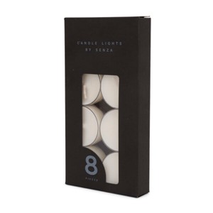 SENZA Set Of 8 Tealights In Black Colorbox