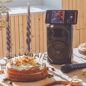 BRAINZ Karaoke Boombox met microfoon