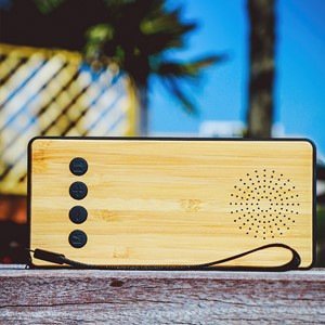 BRAINZ Powerbank+Speaker Bamboe