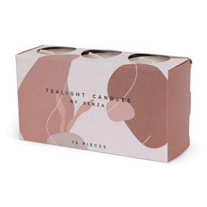 SENZA Set Van 12 Theelichtjes In Taupe Box
