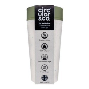 Circular Beker 340ML Crème-Groen