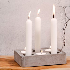 SENZA Betonnen Kaars/Eierenhouder