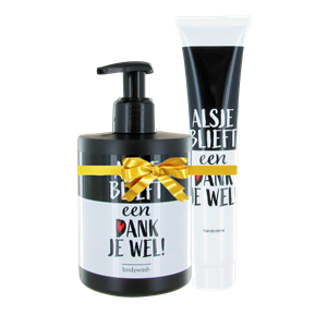 Bodywash + handcréme - alsjeblieft een dankjewel