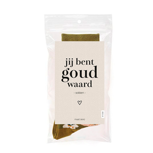 Sokken - jij bent goud waard
