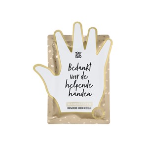 Handmasker – Bedankt voor de helpende handen